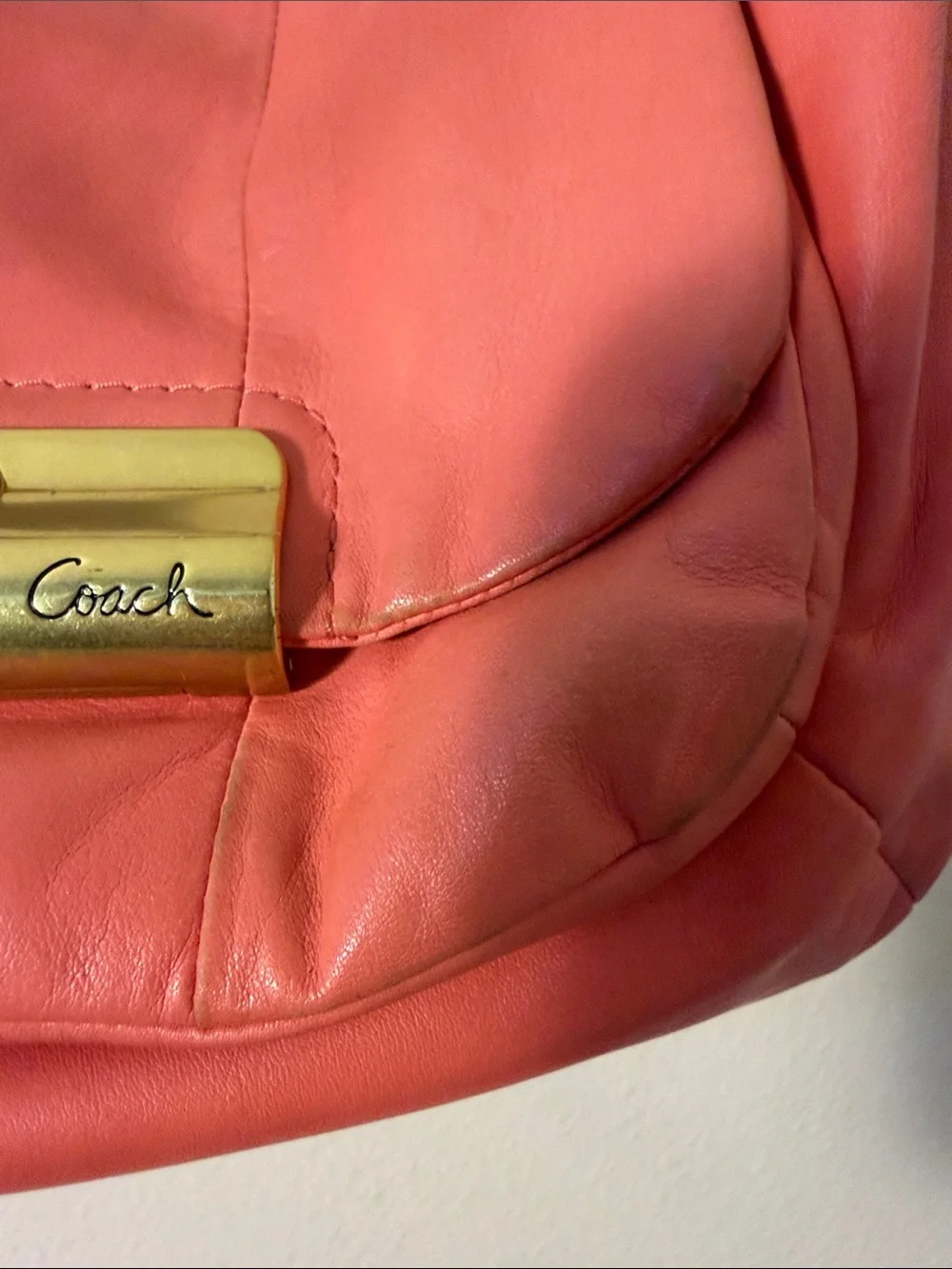 Coach 16808 Kristen Hobo Shoulder Bag Purse in Peony Pink